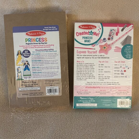 MELISSA & DOUG Set of 2 PRINCESS ACTIVITY KITS for Girls Ages 3-4+ Years - Picture 2 of 2